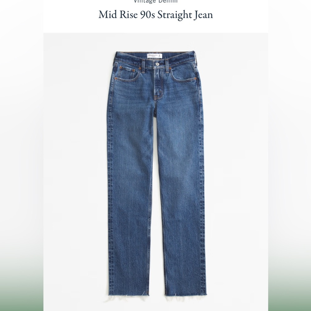 Abercrombie & Fitch Blue Straight Leg Jeans